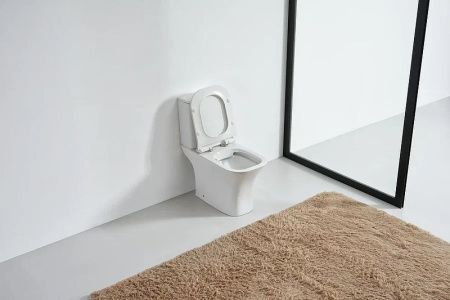 Унитаз напольный с бачком Orange C02-000W белый с сиденьем микролифт душевой смыв