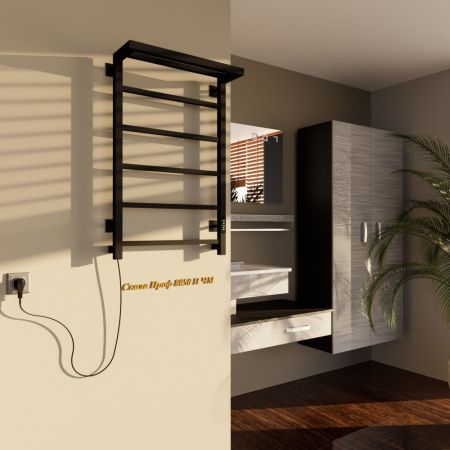 Полотенцесушитель электрический Altasan СкалаПроф СкалаПроф8050ПЧМ 55х80 черный