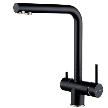Смеситель для кухни Paulmark SKALEN Sk213020-401 на раковину антрацит без термостата