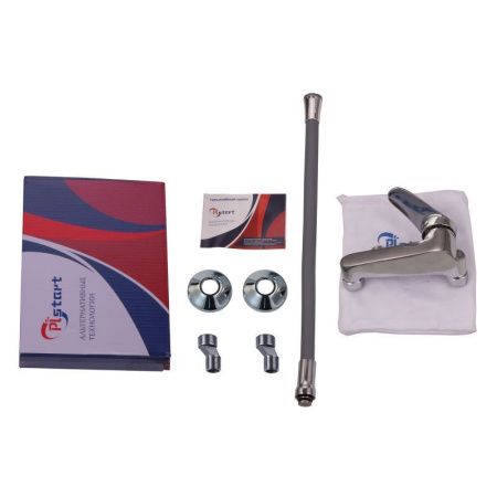 Смеситель для кухни Plstart PD46001-12 настенный хром/серый