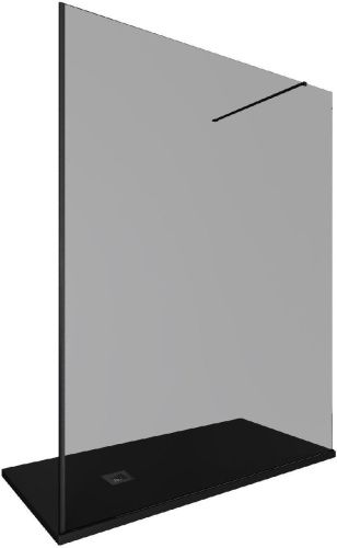 Душевая перегородка Allen Brau Infinity 3.21034.BBA.T 160х200 стекло тонированное профиль черный