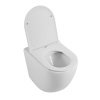 Унитаз приставной BelBagno SFERA-R BB2141CBR/BB870SC белый с сиденьем микролифт безободковый каскадный смыв