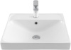 Раковина керамическая Aquanet Flash 00333265 51х47 полувстраиваемая цвет белый 1 отверстие под смеситель