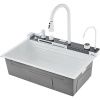 Кухонная мойка Savol S-SC001W 75х45 цвет белый поверхность матовая