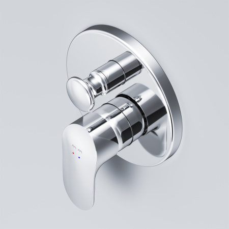 Смеситель для ванны и душа Am.Pm Like F8085000 встраиваемый в стену хром без термостата