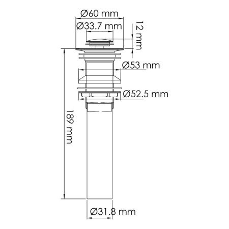 Донный клапан Wasserkraft Aisch 5500 A252 золото