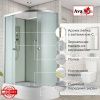 Душевая кабина AvaCan D D3012LN 120х80 асимметричная без крыши ориентация левая