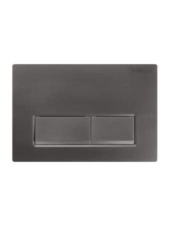 Клавиша смыва механическая BelBagno  BB-15R-GM цвет оружейная сталь