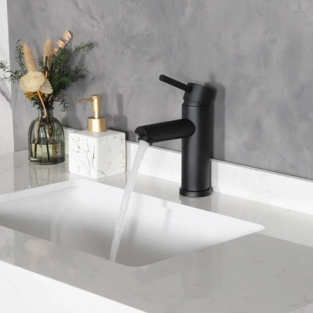 Смеситель Gid Cascada Berlin SS080-BM-K (SS080BMK) на раковину черный матовый