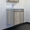 Тумба с раковиной Comforty Вена 00-00008928CF 60х50 подвесная цвет серый