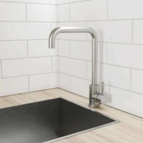 Смеситель для кухни Knotlor STREAMLINE SS-01/1 на мойку нержавеющая сталь - фото 4