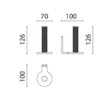 Бумагодержатель Oasis Defile 0DFL00801201007CR (0AGD010CR)