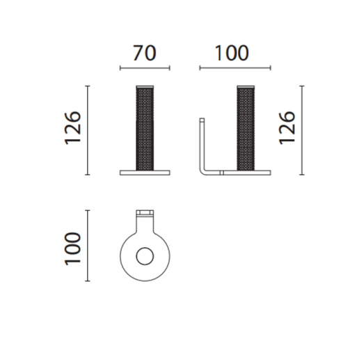 Бумагодержатель Oasis Defile 0DFL00801201007CR (0AGD010CR) - фото 2