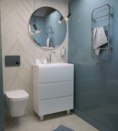 Тумба с раковиной 1MarKa Bumble У88747 50х30 напольная цвет белый