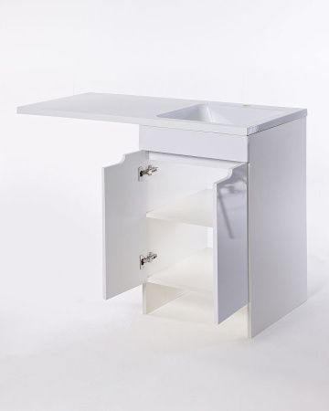 Тумба с раковиной Orange Sistema STD-110TUW+RAR 110х50 напольная цвет белый