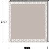 Зеркало с подсветкой De Aqua Тренд TRN 403 080 80х80 подвесное