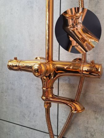 Душевая стойка AltroBagno Beatrice AltroBagnoBeatrice030403ROr настенная цвет розовое золото