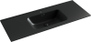 Раковина из сантехнического фарфора Ceramica Nova ELEMENT CN7006MB 120х50 накладная цвет черный 1 отверстие под смеситель