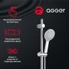 Душевая стойка Agger Happy A0493500 настенная цвет хром