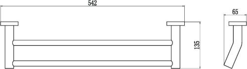 Полотенцедержатель Savol S-508748 - фото 3