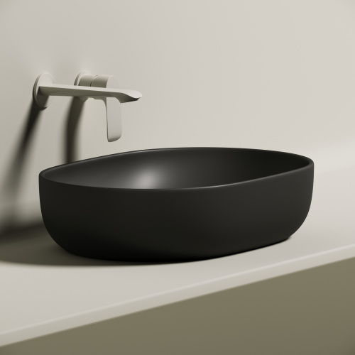 Раковина Ceramica Nova ELEMENT 60 см CN6047MB накладная цвет черный матовый - фото 5