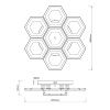 Люстра потолочная Escada HEXAGON (ХЕКСАГОН) 10204/7LED