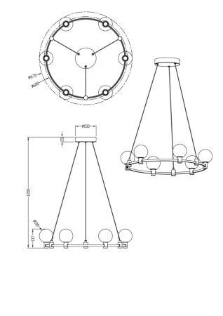 Светильник подвесной Freya Urban Led FR4005PL-06B
