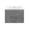 Тумба под раковину Vincea Mia VMC-2MC700BT 70х50 подвесная цвет серый