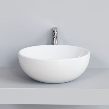 Раковина из сантехнического фарфора Ambassador Queen 116T20001 50х50 накладная цвет белый без отверстий под смеситель