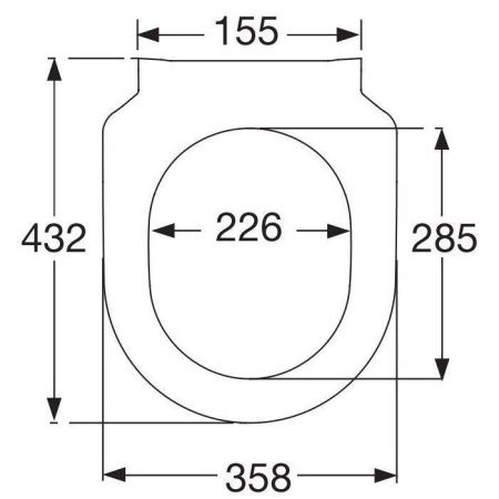Крышка сиденье для унитаза Villeroy Boch Avento 9M87S101