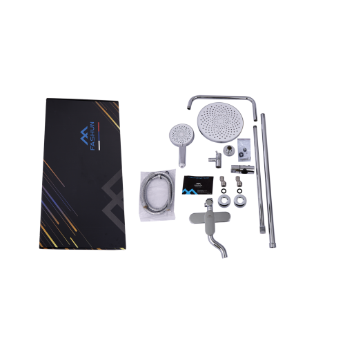 Душевая стойка Fashun A2485 настенная цвет хром - фото 4