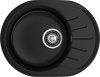 Кухонная мойка Granfest Rondo R-580L черный 58х45 цвет черный поверхность матовая