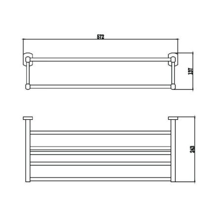 Полка в ванную комнату Savol S-009944