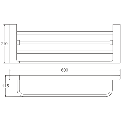 Полка в ванную комнату BELZ B90924 - фото 2