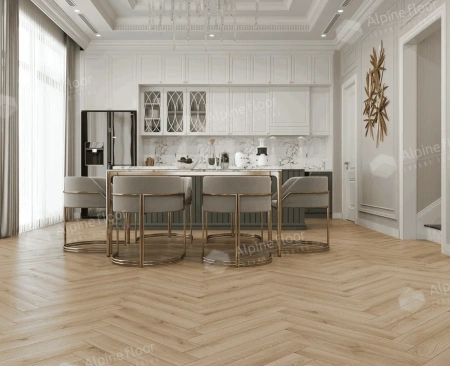 Ламинат Alpine Floor Herringbone 8 Pro New LF102-12 Дуб Артуа толщина 0.8 см 33 класс 606х101