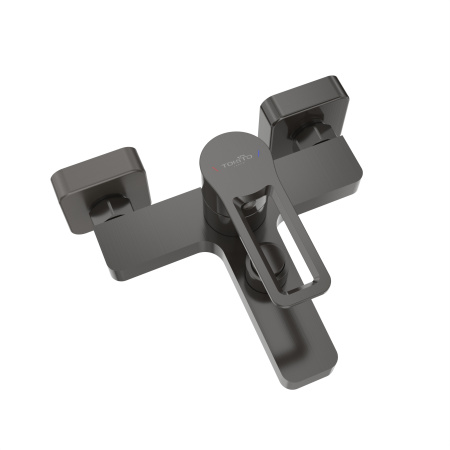 Смеситель для ванны Tokito KOBE TOK-KOB-1014 настенный вороненая сталь