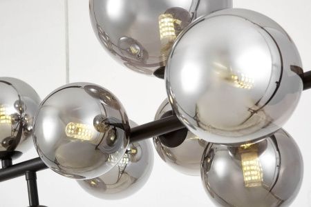 Светильник подвесной Lumina Deco LDP 7033-10 BK+GY