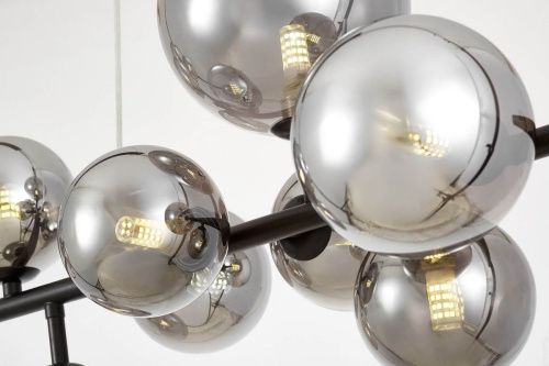 Светильник подвесной Lumina Deco LDP 7033-10 BK+GY - фото 2