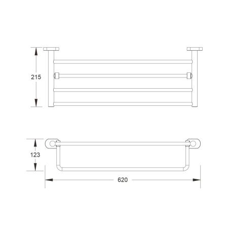 Полка в ванную комнату Shevanik SG51T SG5108T