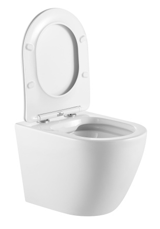 Унитаз подвесной Тритон Verso Щ0000060994 белый с сиденьем микролифт безободковый смыв торнадо