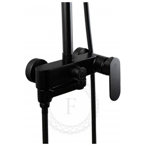 Душевая стойка Filarete FL2030BL настенная цвет черный - фото 5