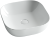 Раковина из сантехнического фарфора Ceramica Nova ELEMENT CN6010 40х40 накладная цвет белый без отверстий под смеситель
