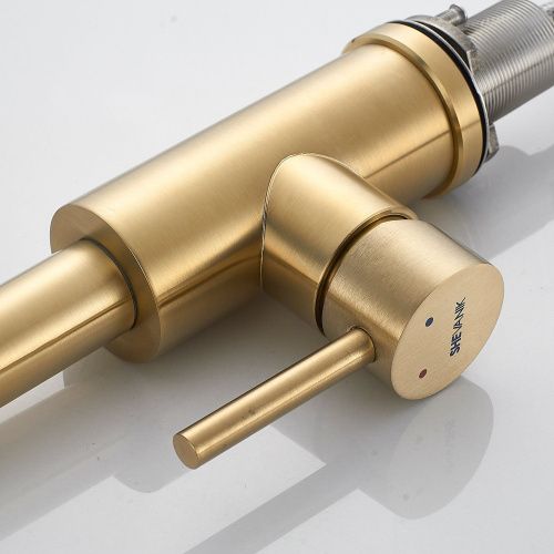 Смеситель для кухни Shevanik S263G на мойку золото - фото 5