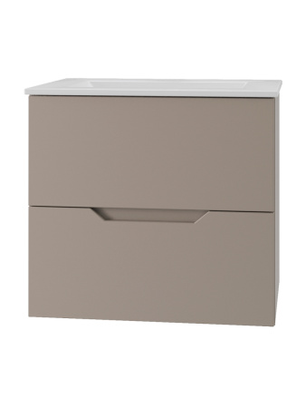 Тумба с раковиной Orange Line Li-60TuL+Ra 61,5х46,5х56,1
