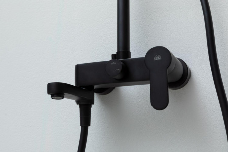 Душевая стойка Paffoni Blu ZCOL632NO настенная цвет черный