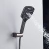 Душевая система Shevanik S4135T встраиваемая в стену цвет оружейная сталь