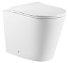 Унитаз приставной Iberica Blanca Burgos alto IB.BRA.334.1B1 белый с сиденьем микролифт безободковый смыв торнадо