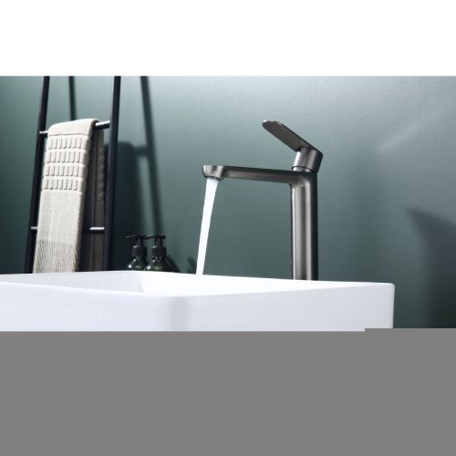 Смеситель для раковины Splenka S222 S222.15.09 на столешницу серый - фото 5