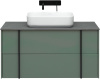 Тумба под раковину Allen Brau Reality 1.32007.CGM 100х46х50 подвесная цвет зеленый/серый