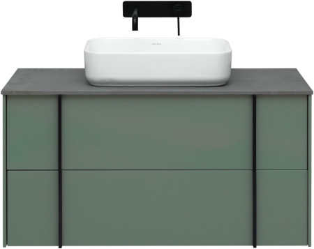 Тумба под раковину Allen Brau Reality 1.32007.CGM 100х46х50 подвесная цвет зеленый/серый